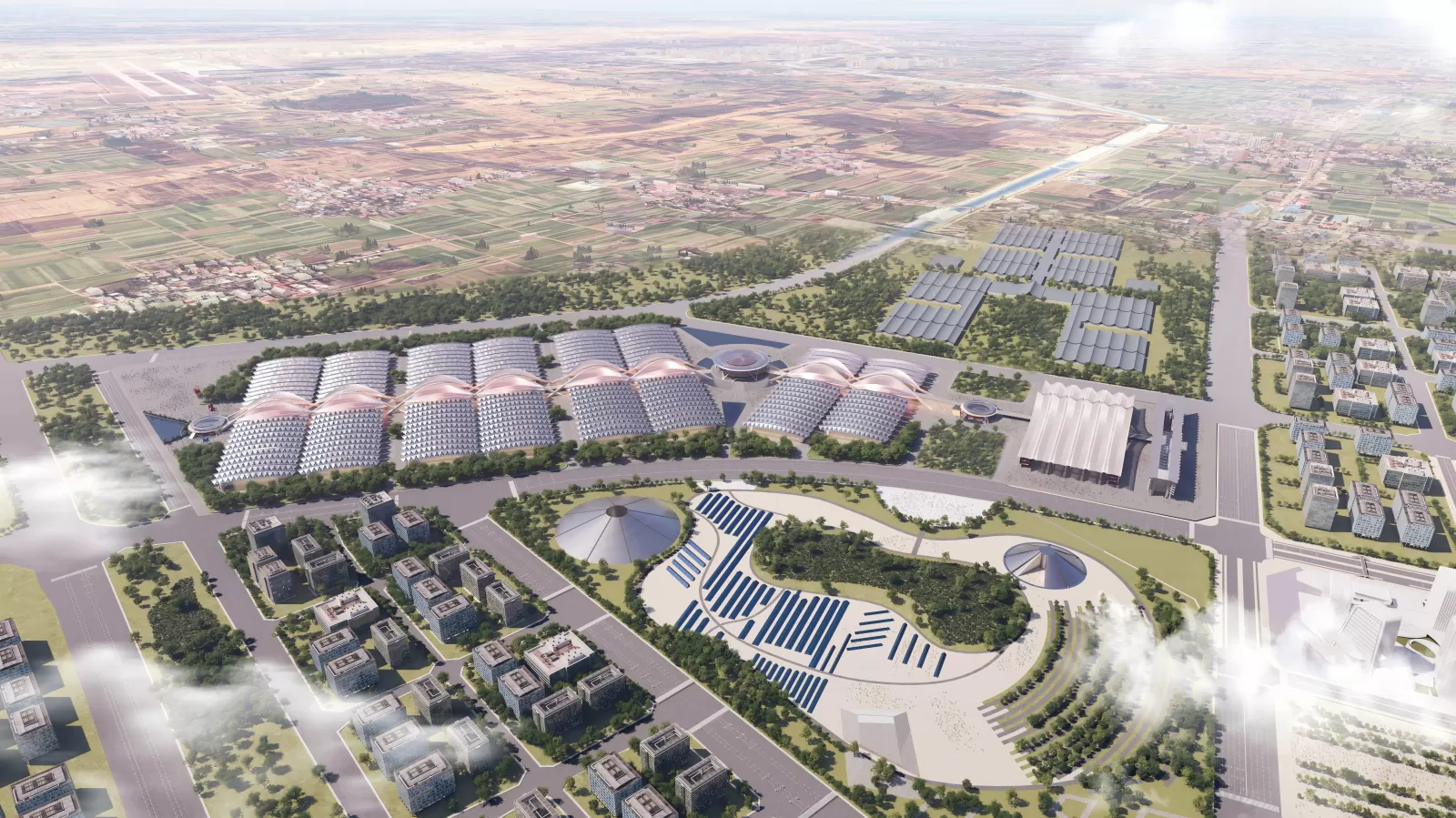 بنية غشاء ETFE الشفاف