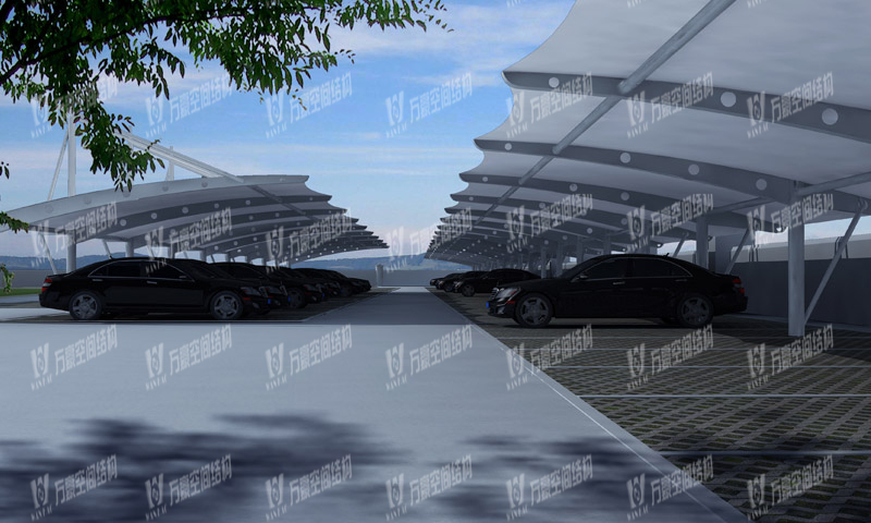Marriott 2019 bid 15-Ningbo Wangchun prison non motor vehicle membrane structure parking shed and office area gate gate project