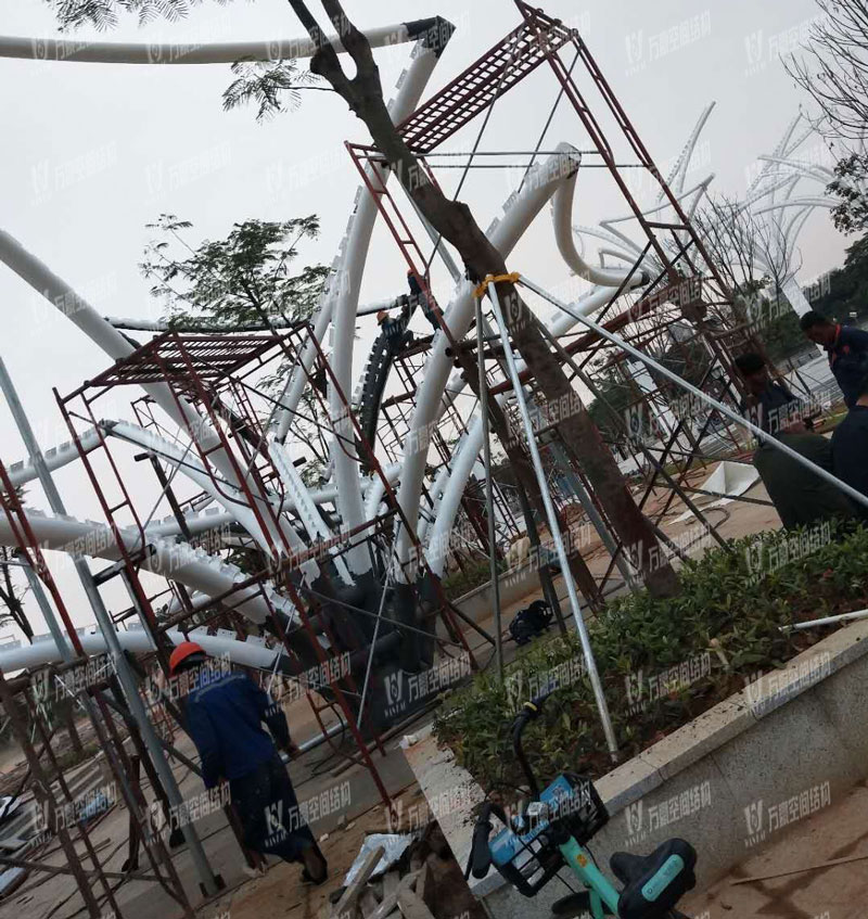 Dongguan Dongjiang West Bank Special-shaped Steel Structure Project Dongguan Dongjiang West Bank Special-shaped Steel Structure Project