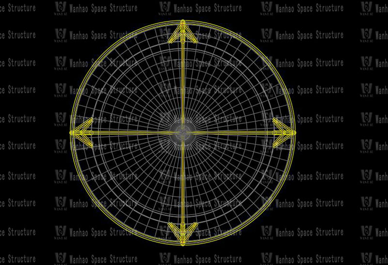The membrane structure project of Huai'an Salt Chemical New Material Industrial Park Wastewater Treatment Plant was completed