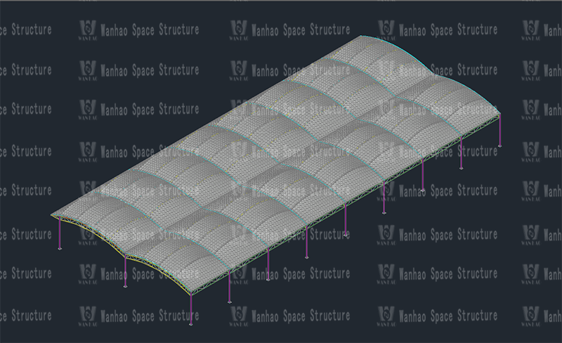 Steel structure construction of Fenghua Fangqiao agricultural and auxiliary steel structure canopy project Steel structure construction of Fenghua Fangqiao agricultural and auxiliary steel structure canopy project