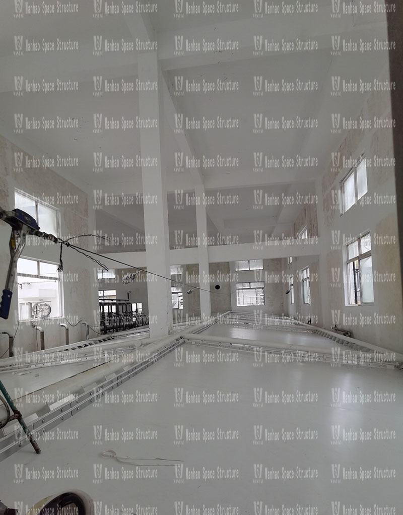 The indoor steel membrane structure project of the wastewater station of Zhejiang Xianju Pharmaceutical Co., Ltd. was completed The indoor steel membrane structure project of the wastewater station of Zhejiang Xianju Pharmaceutical Co., Ltd. was completed