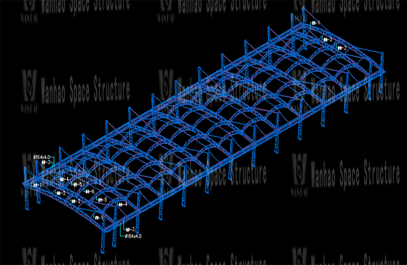 Wanhao 2020 14th Standard-Zhejiang Textile and Apparel Vocational and Technical College East and West Campus Sports Field Membrane Structure Project Wanhao 2020 14th Standard-Zhejiang Textile and Apparel Vocational and Technical College East and West Campus Sports Field Membrane Structure Project