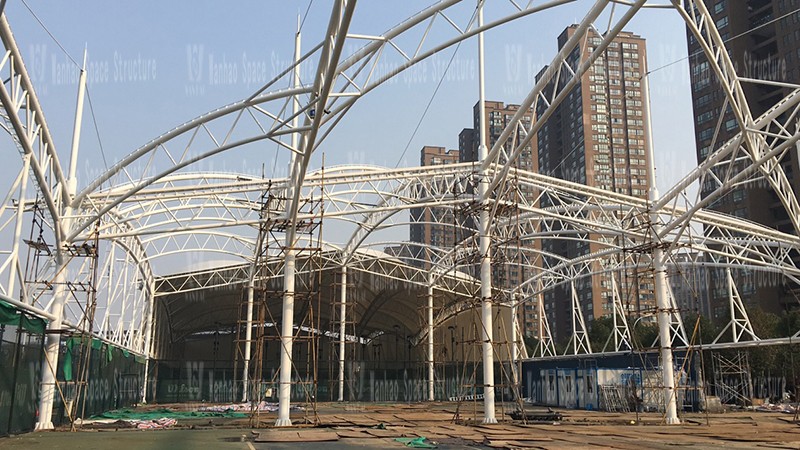 Ningbo (Yinzhou) Tennis Center Sunshade Membrane Structure Project Phase II Project