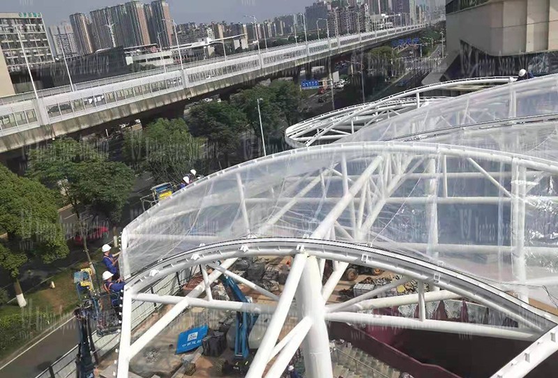 Changsha Guitang Sponge Demonstration Park Construction Project ETFE Membrane Structure Project Changsha Guitang Sponge Demonstration Park Construction Project ETFE Membrane Structure Project