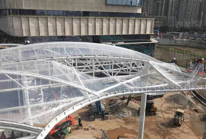 Changsha Guitang Sponge Demonstration Park Construction Project ETFE Membrane Structure Project Changsha Guitang Sponge Demonstration Park Construction Project ETFE Membrane Structure Project