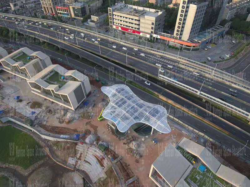 Changsha Guitang Sponge Demonstration Park Construction Project ETFE Membrane Structure Project Changsha Guitang Sponge Demonstration Park Construction Project ETFE Membrane Structure Project