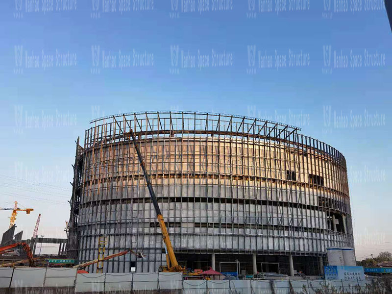 Shaoxing International Convention and Exhibition Center Phase I B District Conference Center PTFE facade mesh membrane project completed Shaoxing International Convention and Exhibition Center Phase I B District Conference Center PTFE facade mesh membrane project completed