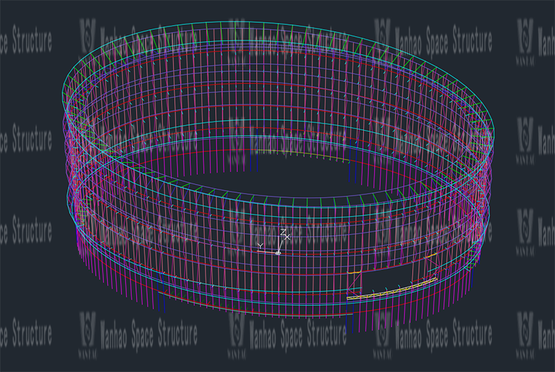 Shaoxing International Convention and Exhibition Center Phase I B District Conference Center PTFE facade mesh membrane project completed Shaoxing International Convention and Exhibition Center Phase I B District Conference Center PTFE facade mesh membrane project completed