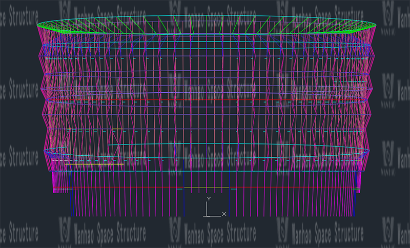 Shaoxing International Convention and Exhibition Center Phase I B District Conference Center PTFE facade mesh membrane project completed Shaoxing International Convention and Exhibition Center Phase I B District Conference Center PTFE facade mesh membrane project completed