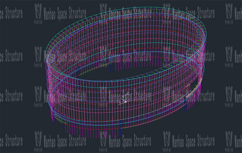 Shaoxing International Convention and Exhibition Center Phase I B District Conference Center PTFE facade mesh membrane project completed Shaoxing International Convention and Exhibition Center Phase I B District Conference Center PTFE facade mesh membrane project completed