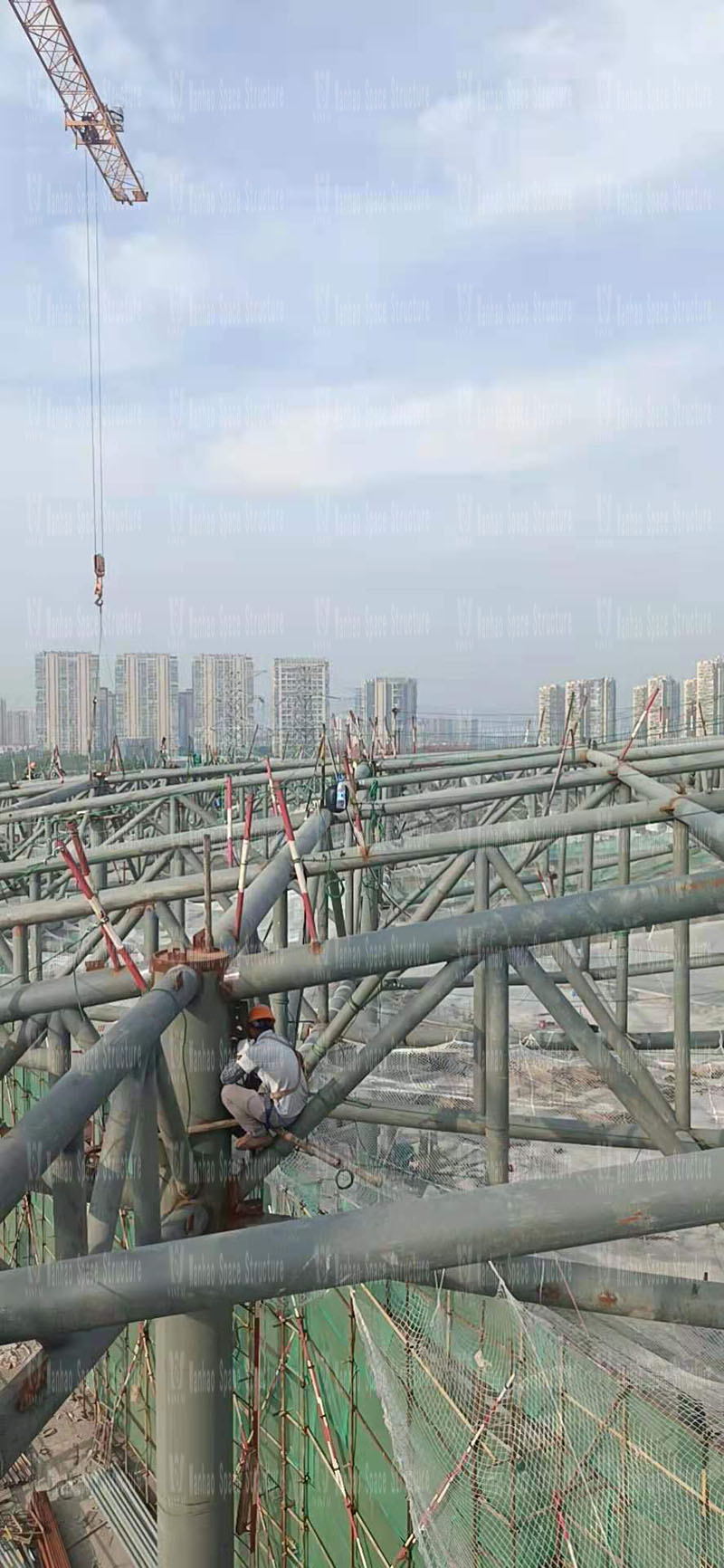 Construction of the membrane structure project of the Hangzhou Asian Games baseball (soft) ball sports and cultural center begins Construction of the membrane structure project of the Hangzhou Asian Games baseball (soft) ball sports and cultural center begins