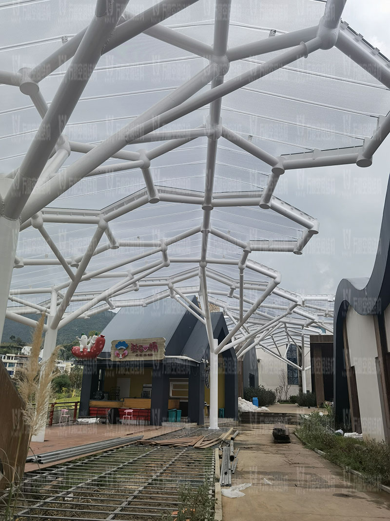 Membrane structure project of Yueqing Tieding Park Membrane structure project of Yueqing Tieding Park