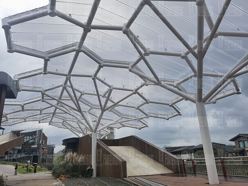 Membrane structure project of Yueqing Tieding Park Membrane structure project of Yueqing Tieding Park