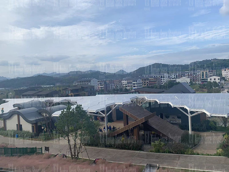 The employees of Marriott Space Structure went to Taizhou Dabanqiao ETFE Air Pillow Canopy Project, Wenzhou Tieding Yo Park ETFE Canopy and PTFE Landscape Umbrella Membrane Structure Project to learn and exchange The employees of Marriott Space Structure went to Taizhou Dabanqiao ETFE Air Pillow Canopy Project, Wenzhou Tieding Yo Park ETFE Canopy and PTFE Landscape Umbrella Membrane Structure Project to learn and exchange