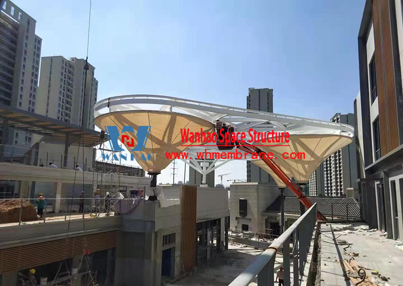 Taizhou Dabanqiao ETFE air pillow canopy project Taizhou Dabanqiao ETFE air pillow canopy project