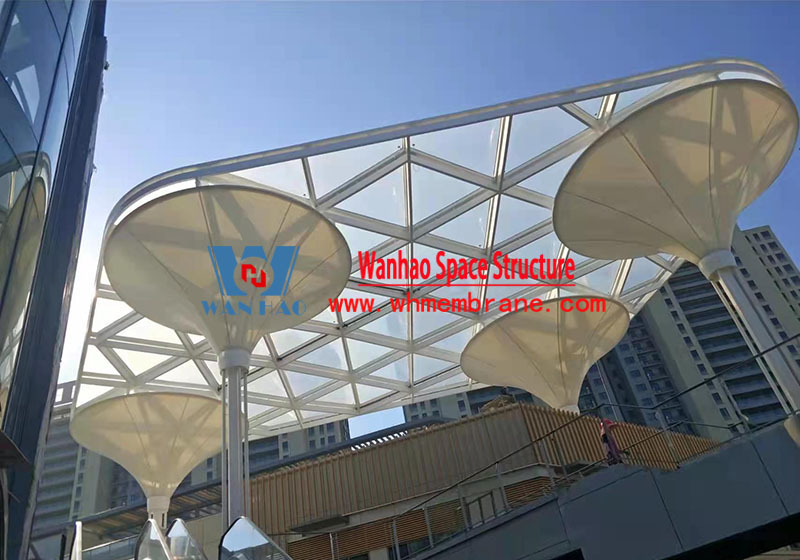 Taizhou Dabanqiao ETFE air pillow canopy project Taizhou Dabanqiao ETFE air pillow canopy project