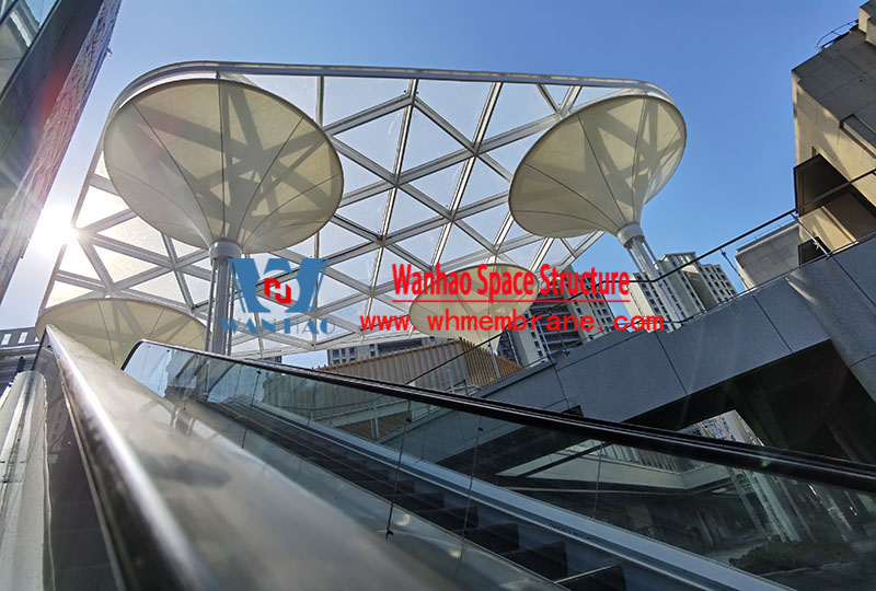Taizhou Dabanqiao ETFE air pillow canopy project Taizhou Dabanqiao ETFE air pillow canopy project