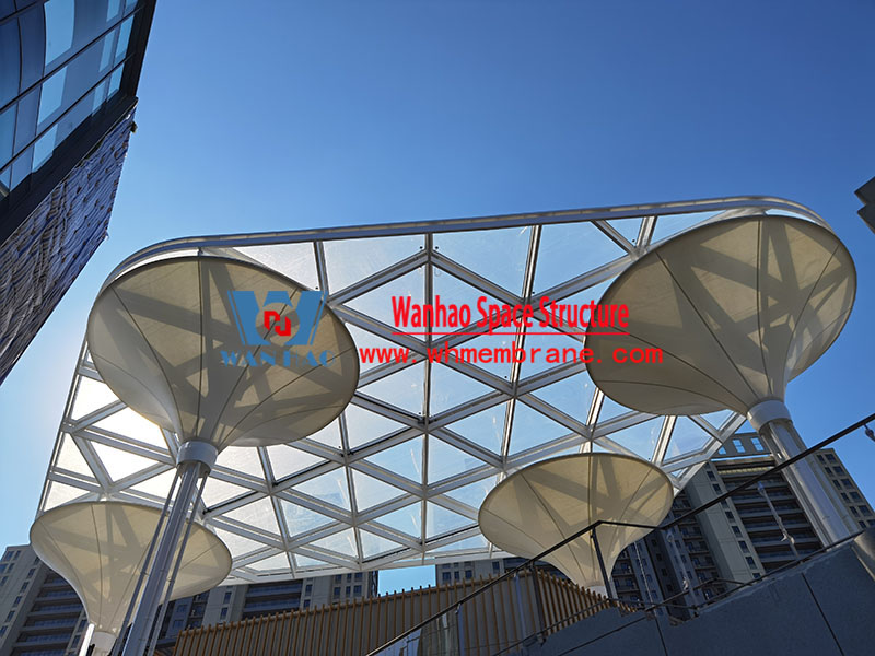 Taizhou Dabanqiao ETFE air pillow canopy project Taizhou Dabanqiao ETFE air pillow canopy project
