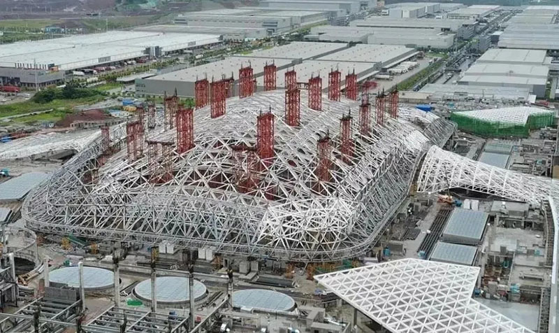 [China Motor] The steel structure was successfully unloaded