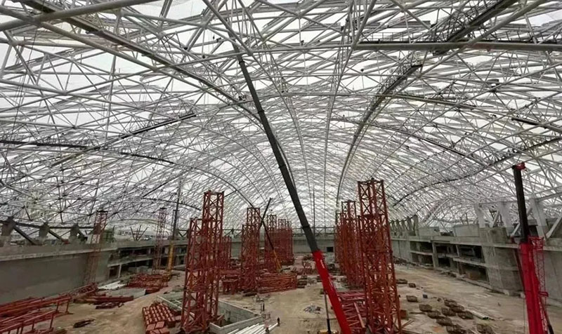 [China Motor] The steel structure was successfully unloaded