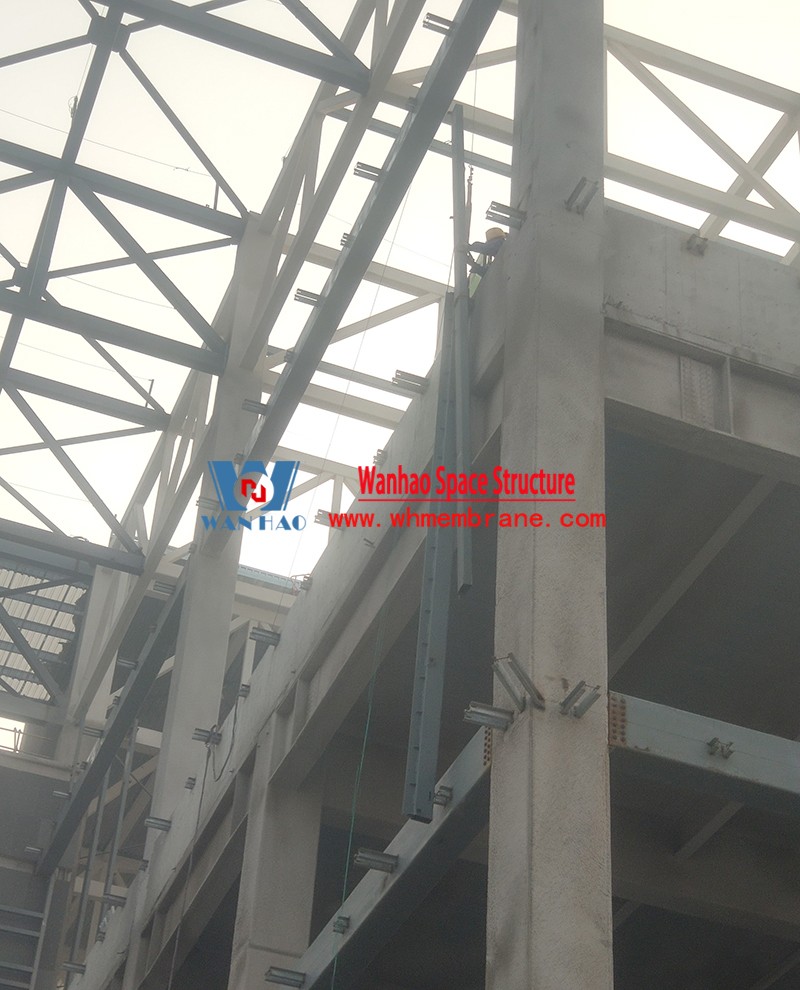 万豪2021第14标-绍兴国际会展中心C1区展厅幕墙网格膜项目