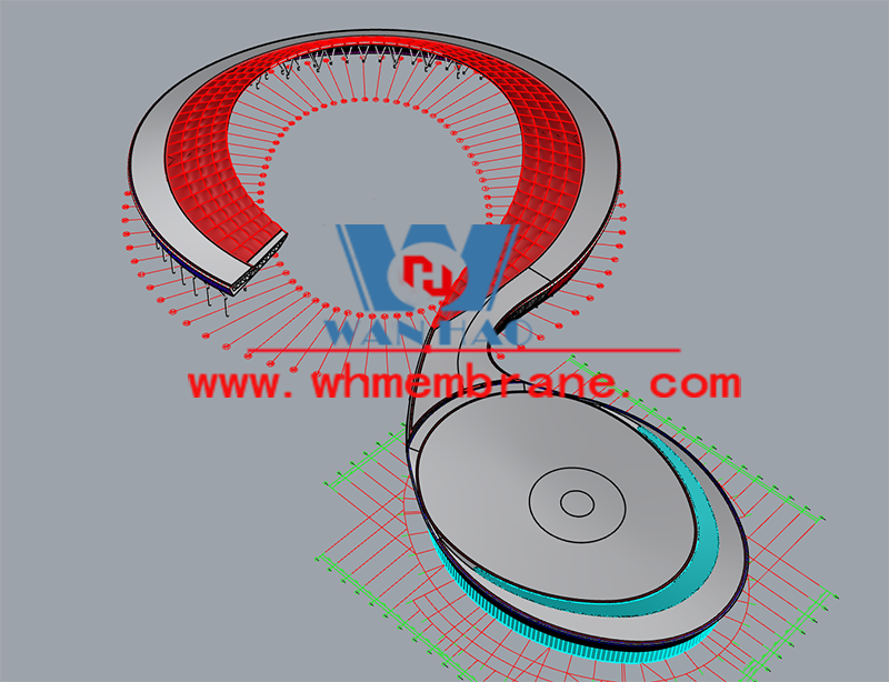 Wanhao 2022 No. 2 - Xiangyang Olympic Sports Center Membrane Structure Project Wanhao 2022 No. 2 - Xiangyang Olympic Sports Center Membrane Structure Project