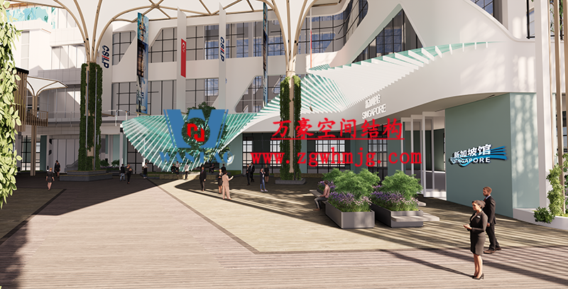 Wanhao 2022 No. 3 - Membrane Steel Structure Project of China-ASEAN Featured Commodities Convergence Center Wanhao 2022 No. 3 - Membrane Steel Structure Project of China-ASEAN Featured Commodities Convergence Center