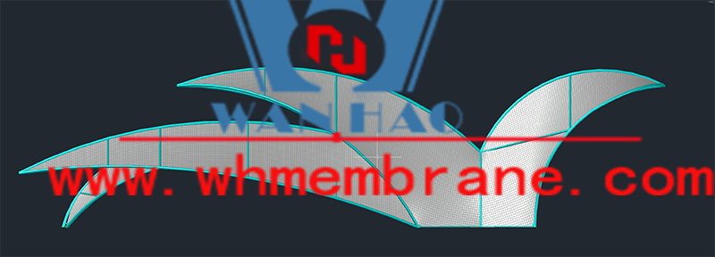 Wanhao 2022 No. 4 - Steel Membrane Structure Project of Maliantan Desert Park in Dingbian, Shaanxi Wanhao 2022 No. 4 - Steel Membrane Structure Project of Maliantan Desert Park in Dingbian, Shaanxi