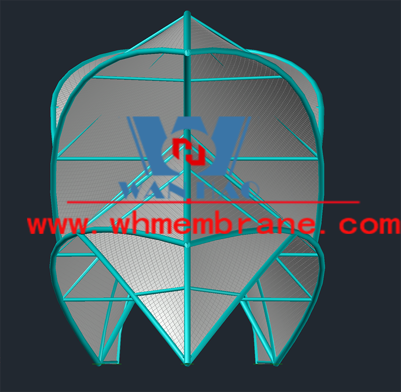 Wanhao 2022 No. 4 - Steel Membrane Structure Project of Maliantan Desert Park in Dingbian, Shaanxi Wanhao 2022 No. 4 - Steel Membrane Structure Project of Maliantan Desert Park in Dingbian, Shaanxi