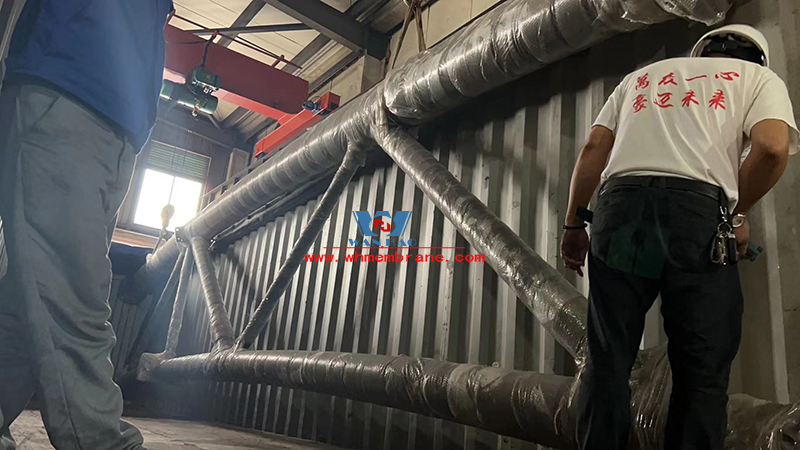 Australian tennis court building project began to ship Australian tennis court building project began to ship