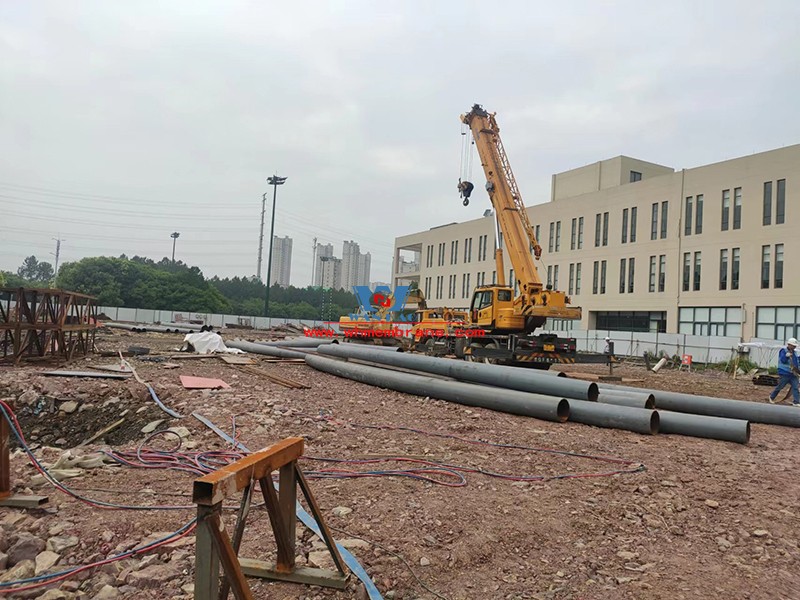 Construction of membrane structure engineering embedded parts of outdoor sports field renovation and expansion project of University of Nottingham ningbo was completed