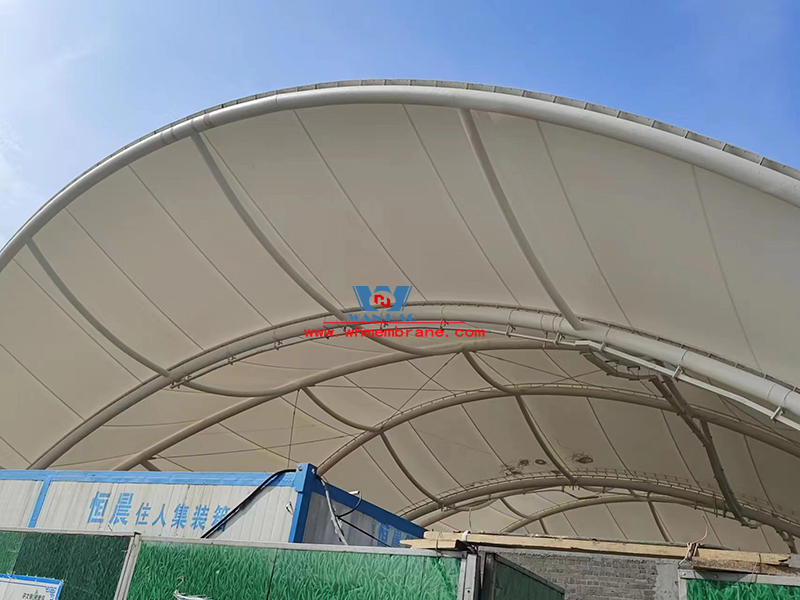 Ningbo University of Nottingham outdoor sports venue extension project membrane structure engineering membrane structure installation Ningbo University of Nottingham outdoor sports venue extension project membrane structure engineering membrane structure installation