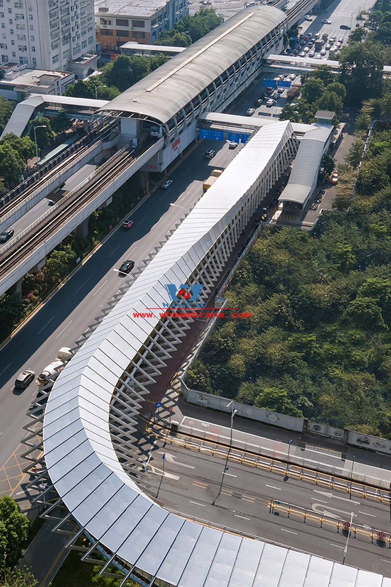 Three Pavilions and One City&nbsp;ETFE Corridor Membrane Structure Project in Shenzhen Longgang