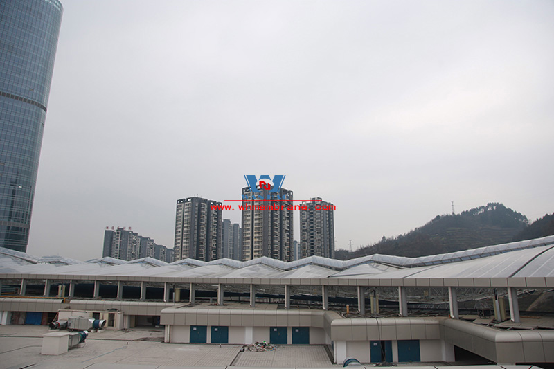 Zunyi Highspeed railway station transportation ETFE roofing canopy light weight space steel frame tensile structure project Zunyi Highspeed railway station transportation ETFE roofing canopy light weight space steel frame tensile structure project
