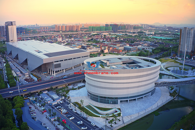 Shaoxing International Convention and Exhibition Center Phase I Conference Center B Area PTFE Facade Mesh Membrane Project Shaoxing International Convention and Exhibition Center Phase I Conference Center B Area PTFE Facade Mesh Membrane Project