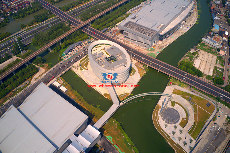 Shaoxing International Convention and Exhibition Center Phase I Conference Center B Area PTFE Facade Mesh Membrane Project Shaoxing International Convention and Exhibition Center Phase I Conference Center B Area PTFE Facade Mesh Membrane Project