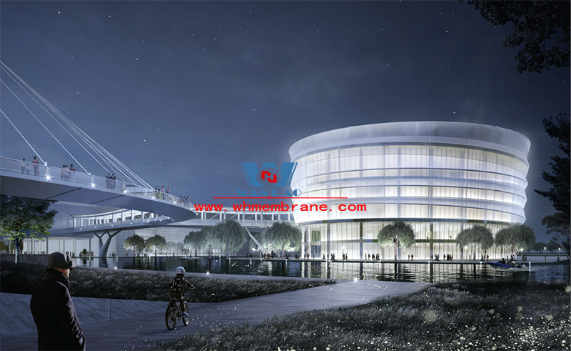 Shaoxing International Convention and Exhibition Center Phase I Conference Center B Area PTFE Facade Mesh Membrane Project Shaoxing International Convention and Exhibition Center Phase I Conference Center B Area PTFE Facade Mesh Membrane Project