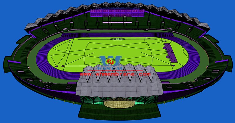 Zhangye Olympic Sports Center Construction Project (EPC) the general contract of the stadium PTFE membrane structure professional subcontract project Zhangye Olympic Sports Center Construction Project (EPC) the general contract of the stadium PTFE membrane structure professional subcontract project
