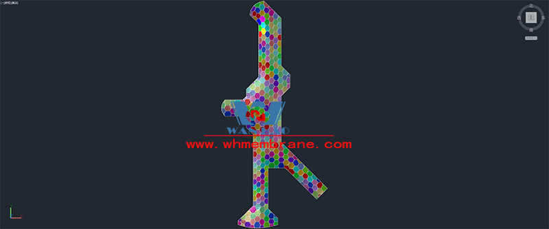 Wanhao 2023 the 4th standard - Jiaxing Changan Li ETFE air pillow steel film structure ceiling project