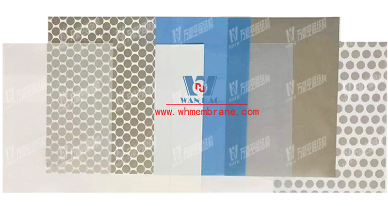 Light control of ETFE membrane structure