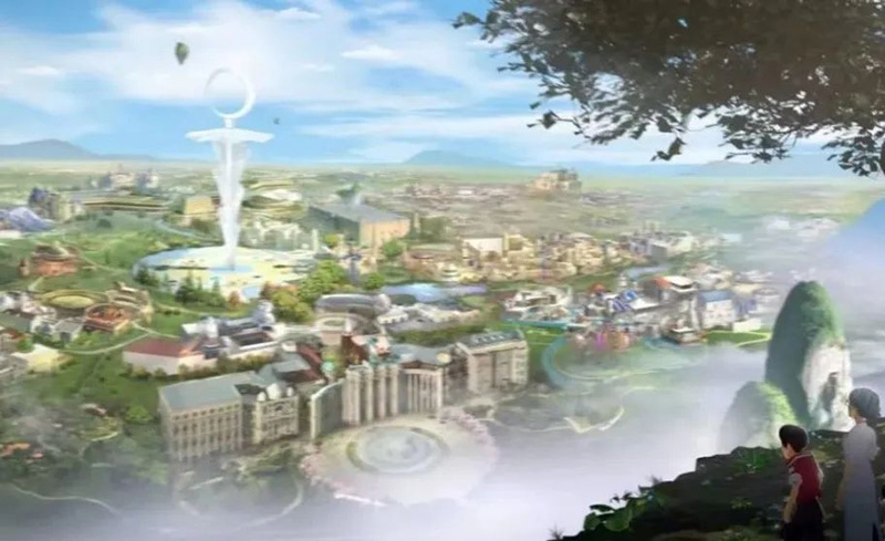 | at xi 'an silk road tower construction going on