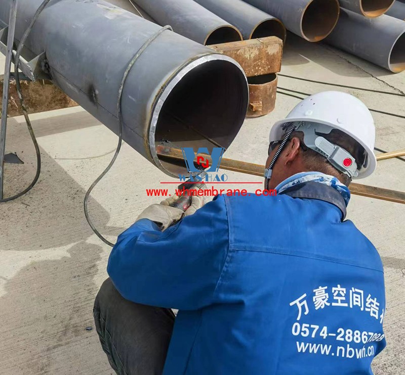 In April, we share the beauty! Report on the latest progress of steel film structure project in Ma Liantan Desert Park, Dingbian, Shaanxi