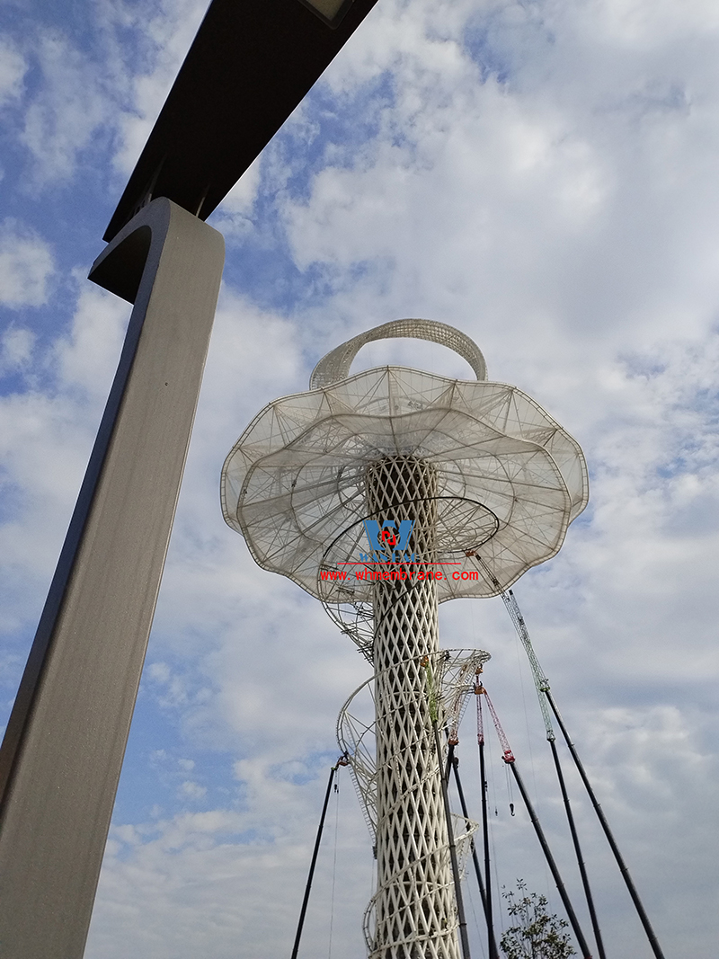 Light body, beautiful shape membrane structure building