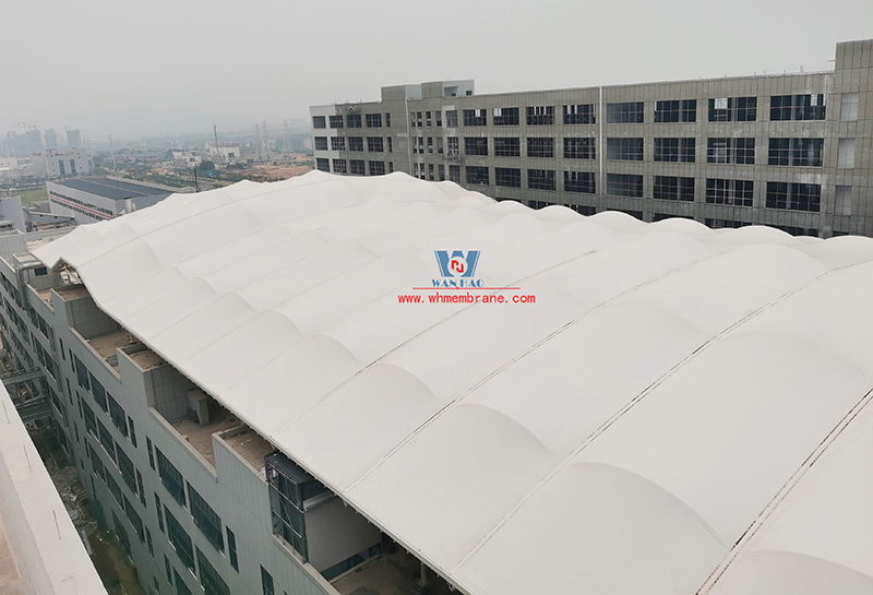 Zhejiang True Love Carpet Industry Technology Co., LTD. Workshop three roof membrane structure project completed good luck! Zhejiang True Love Carpet Industry Technology Co., LTD. Workshop three roof membrane structure project completed good luck!