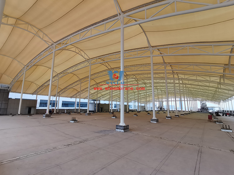 Zhejiang True Love Carpet Industry Technology Co., LTD. Workshop three roof membrane structure project completed good luck! Zhejiang True Love Carpet Industry Technology Co., LTD. Workshop three roof membrane structure project completed good luck!