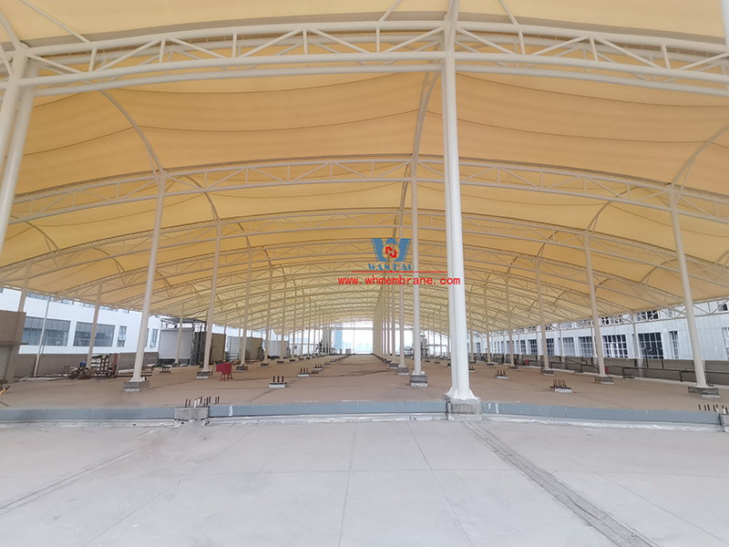 Zhejiang True Love Carpet Industry Technology Co., LTD. Workshop three roof membrane structure project completed good luck! Zhejiang True Love Carpet Industry Technology Co., LTD. Workshop three roof membrane structure project completed good luck!