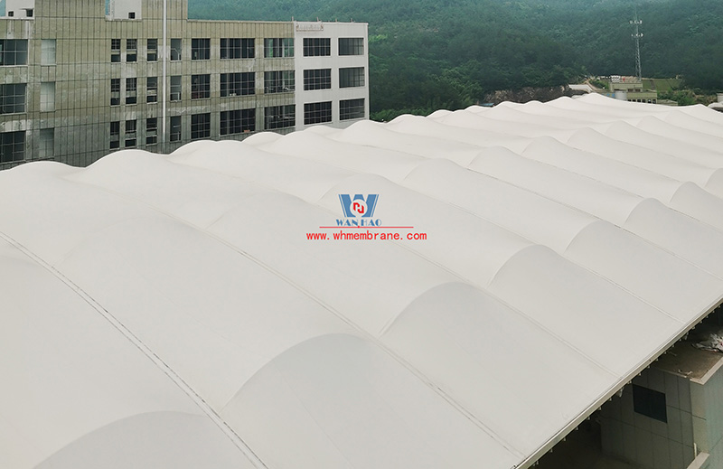 Zhejiang True Love Carpet Industry Technology Co., LTD. Workshop three roof membrane structure project completed good luck! Zhejiang True Love Carpet Industry Technology Co., LTD. Workshop three roof membrane structure project completed good luck!
