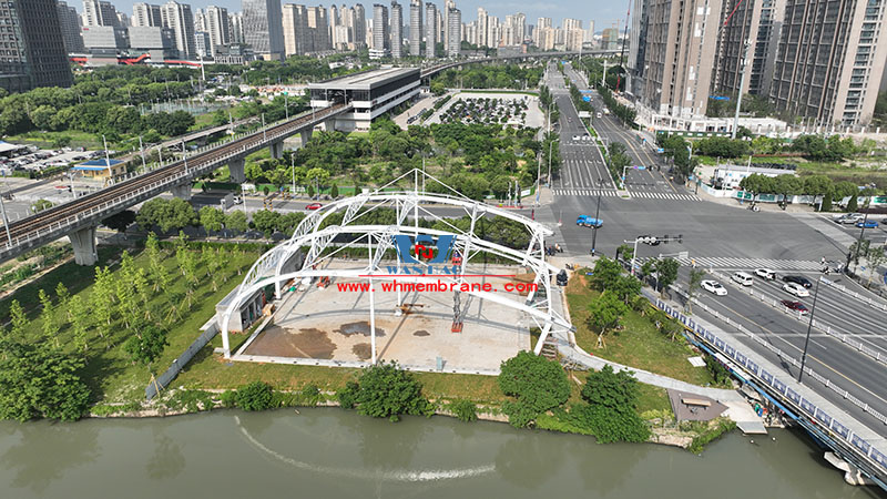 Wenzhou Huimin Road west green stadium steel structure project Wenzhou Huimin Road west green stadium steel structure project