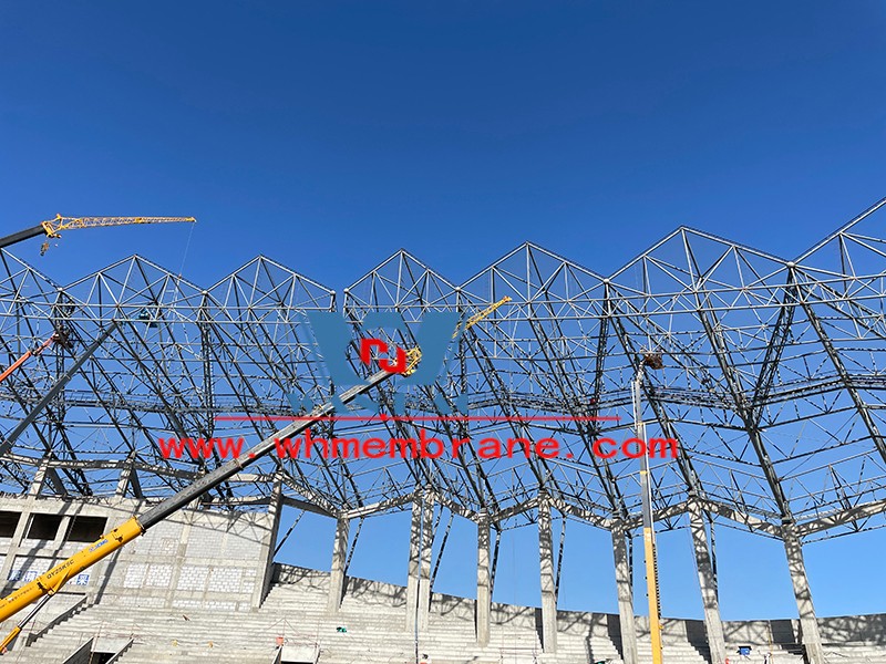 Zhangye Olympic sports center steel structure Zhangye Olympic sports center steel structure